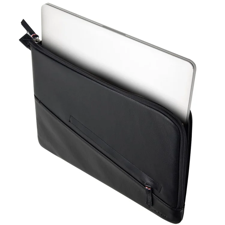 QIALINO Shockproof Case for 13 Inch Laptop Sleeve Bag Ultra Thin Wear Resistant Genuine Cow Leather Pouch