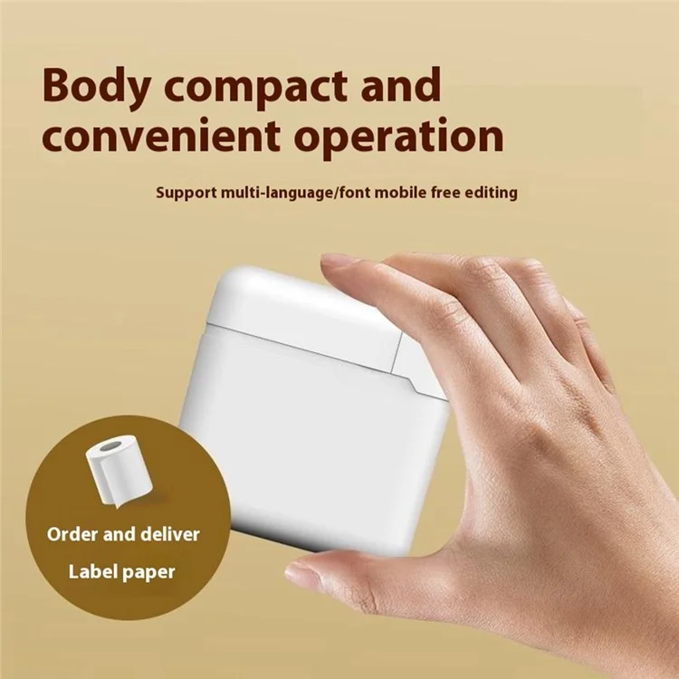 Y1 200DPI Portable Thermal Label Printer Inkless Bluetooth-Compatible Handheld Label Machine