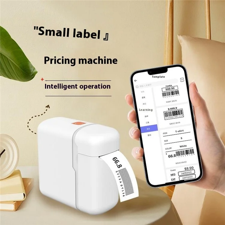 Y1 200DPI Portable Thermal Label Printer Inkless Bluetooth-Compatible Handheld Label Machine