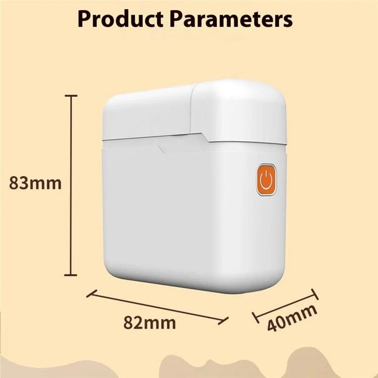 Y1 200DPI Portable Thermal Label Printer Inkless Bluetooth-Compatible Handheld Label Machine