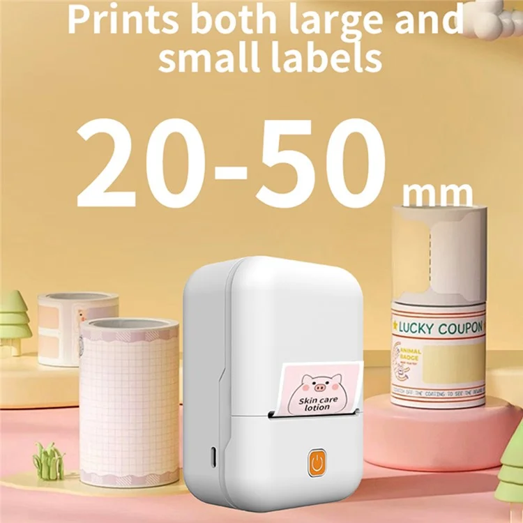 Y2 Portable Thermal Label Printer 200DPI Wireless Bluetooth-Compatible Handheld Label Maker
