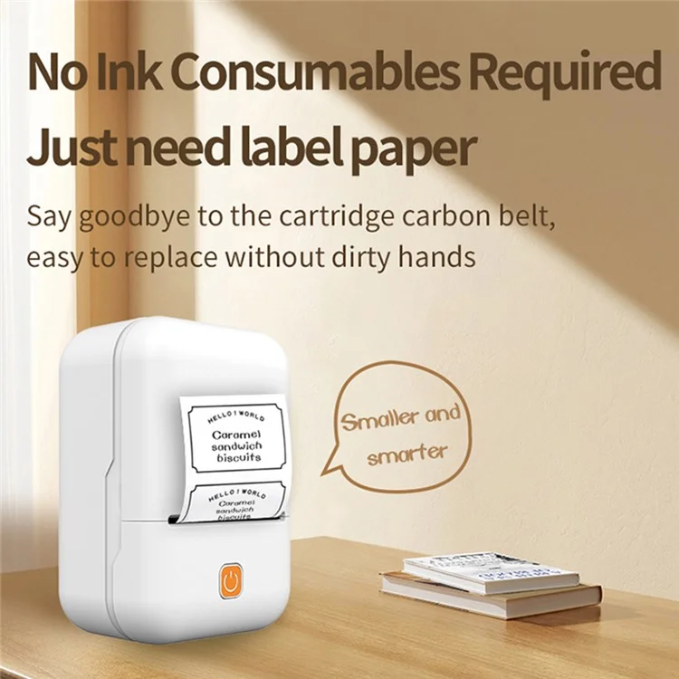 Y2 Portable Thermal Label Printer 200DPI Wireless Bluetooth-Compatible Handheld Label Maker