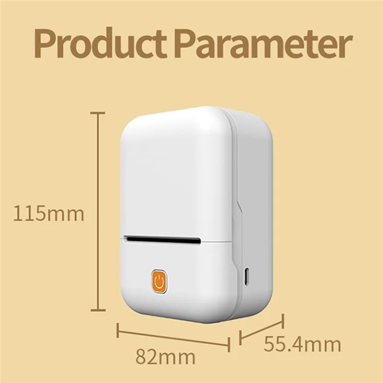 Y2 Portable Thermal Label Printer 200DPI Wireless Bluetooth-Compatible Handheld Label Maker
