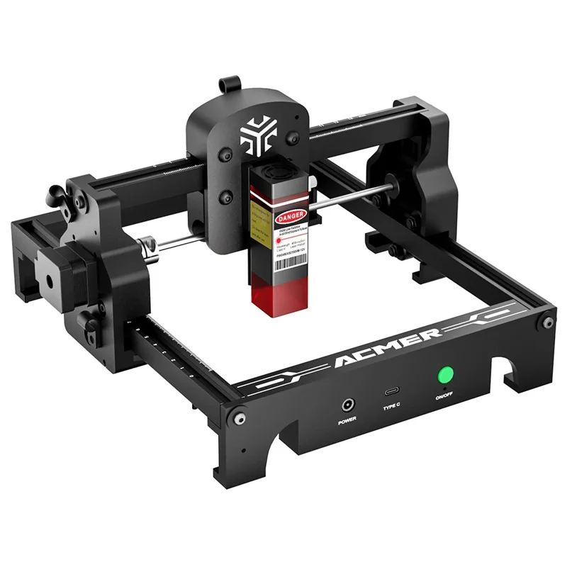 ACMER S1 Machine de gravure laser mini 2,5W portable pour bois, plastique, papier, cuir - Prise US