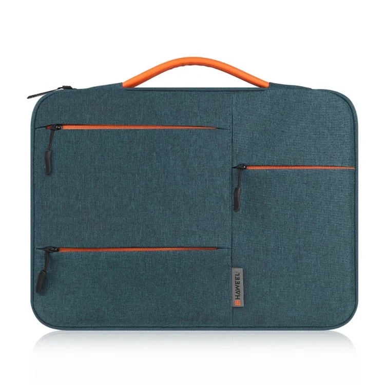 HAWEEL HWL2164 Business Briefcase Style Zipper Handbag Laptop Bag with Handle for 13inch Notebook - Navy Blue