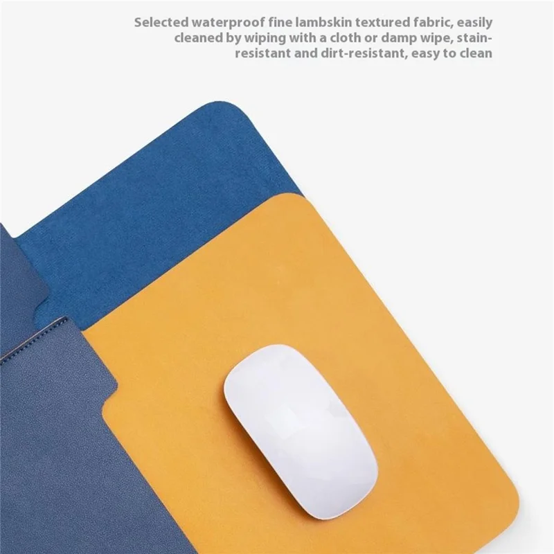 HUASHENG Custodia sottile per laptop da 11 pollici in pelle PU, borsa verticale per notebook portatile e non magnetica - Marrone chiaro
