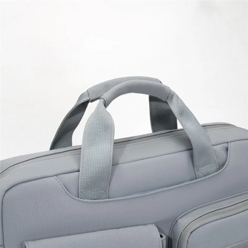 14,3 Zoll Laptoptasche Schultertasche aus Oxford-Stoff Wasserdichte Business-Aktentasche für Notebook - Hellgrau