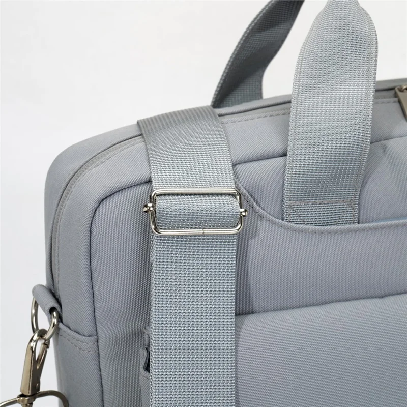 14,3 Zoll Laptoptasche Schultertasche aus Oxford-Stoff Wasserdichte Business-Aktentasche für Notebook - Hellgrau