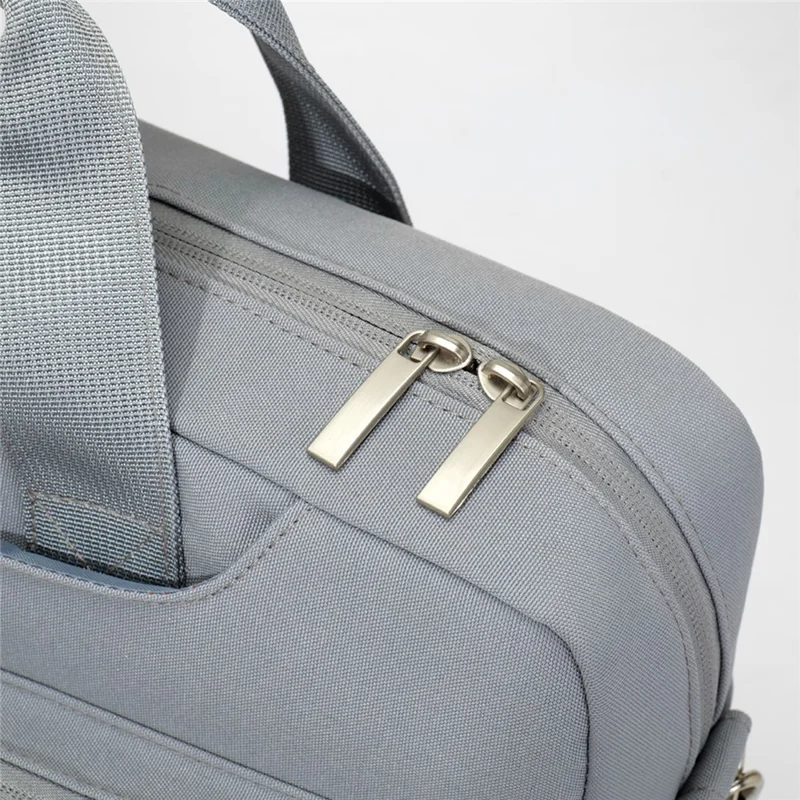 14,3 Zoll Laptoptasche Schultertasche aus Oxford-Stoff Wasserdichte Business-Aktentasche für Notebook - Hellgrau