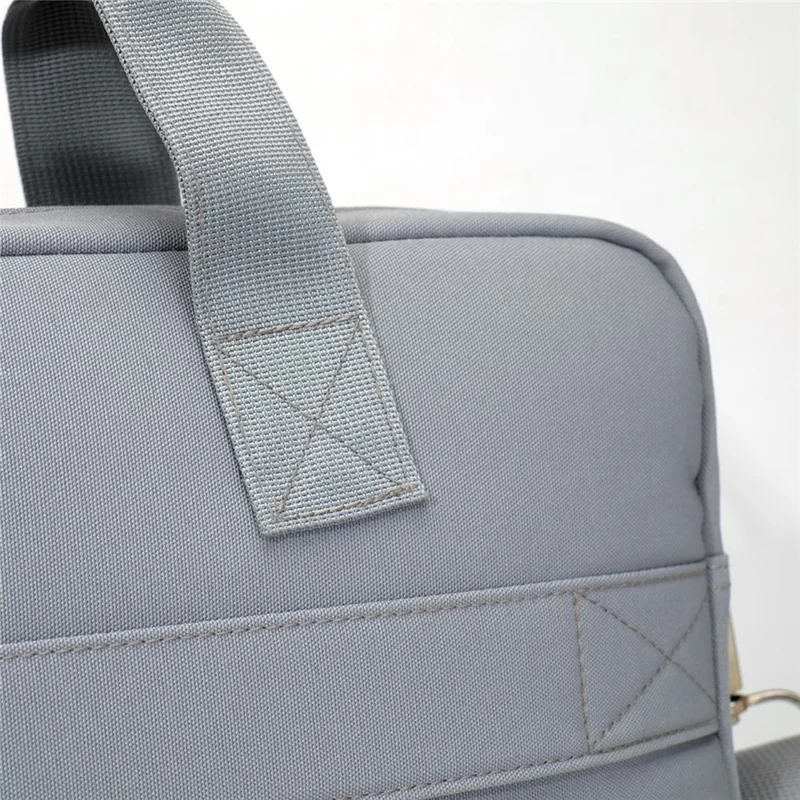 14,3 Zoll Laptoptasche Schultertasche aus Oxford-Stoff Wasserdichte Business-Aktentasche für Notebook - Hellgrau
