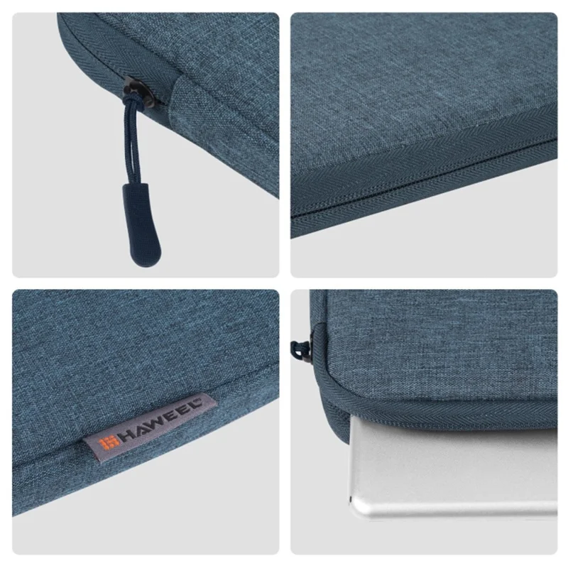 HAWEEL For 9.7-11 Inch Tablets Sleeve Bag Polyester Velvet Lining Protective Pouch, 27.5 x 20.5cm - Blue