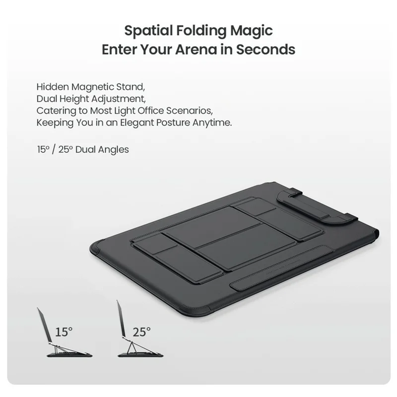 NILLKIN Versatile Pro 14.2 Inch Laptop Sleeve Multifunctional EVA Anti Drop Bag with Magnetic Handle - Dark Blue