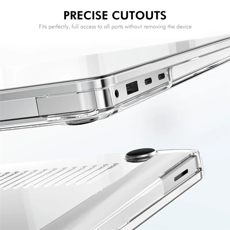 ENKAY HAT PRINCE For Microsoft Surface Laptop 7 13.8-inch (2038) Crystal Laptop Case Hard PC Anti Scratch Shockproof Cover - Black