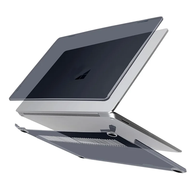 ENKAY HAT PRINCE For Microsoft Surface Laptop 15 (2037) Crystal Laptop Case Hard PC Anti Scratch Shockproof Cover - Black