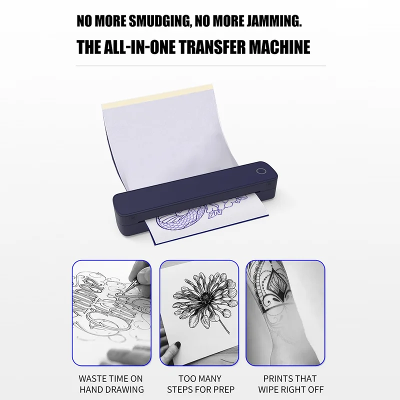 A403 A4 Bluetooth-kompatibel termisk printer USB trådløs direkteprinter til A4 / A5 termopapir