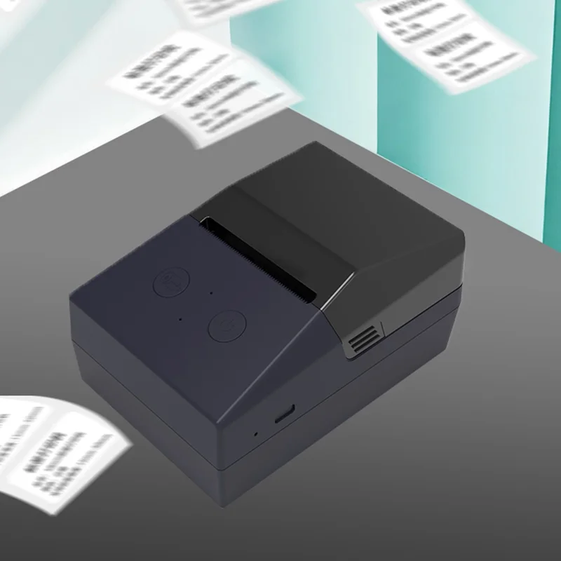 ZJ-5820 58 mm handthermische etikettenprinter USB en Bluetooth-compatibele draagbare printer, snel en helder afdrukken met indicatie bij papierstilstand