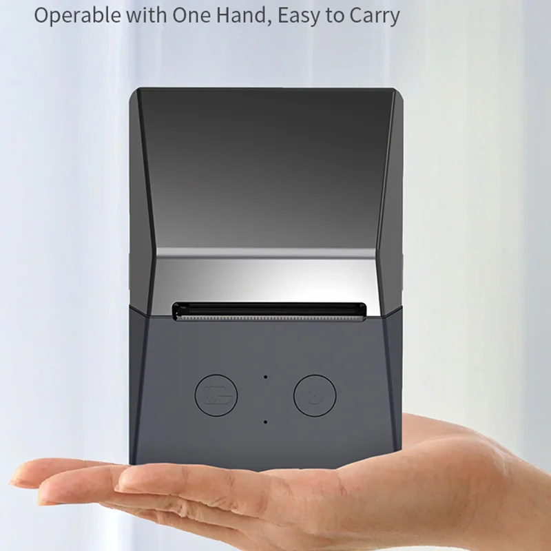 ZJ-5820 58 mm handthermische etikettenprinter USB en Bluetooth-compatibele draagbare printer, snel en helder afdrukken met indicatie bij papierstilstand