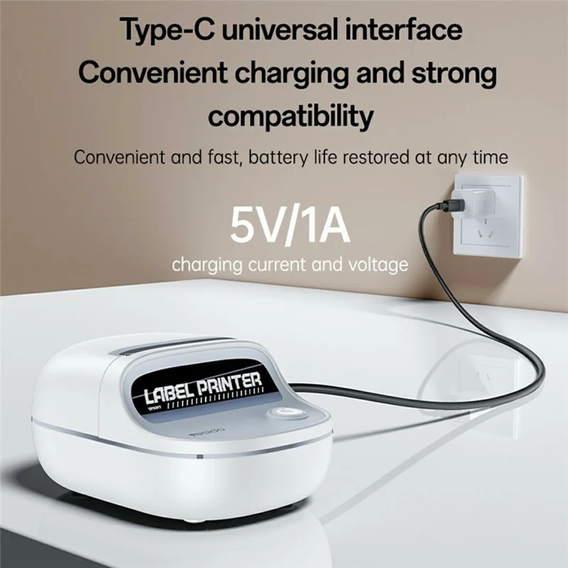 YESIDO SP10 Portable Thermal Label Printer Wireless High Resolution 203 DPI Mini Printer