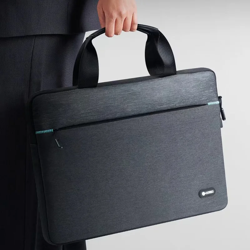 COTECI 13 - 14 Inch Laptop Bag Notebook Carrying Bag Handbag for Business Office Work - Dark Grey