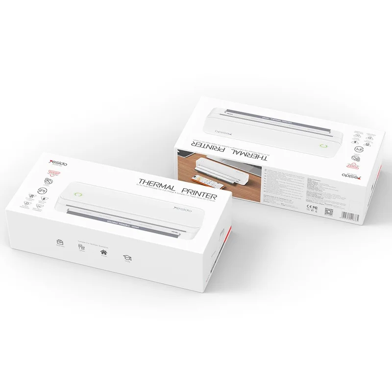 YESIDO SP11 A4 Thermal Printer Portable Bluetooth-compatible Battery Powered Printing Machine for Office