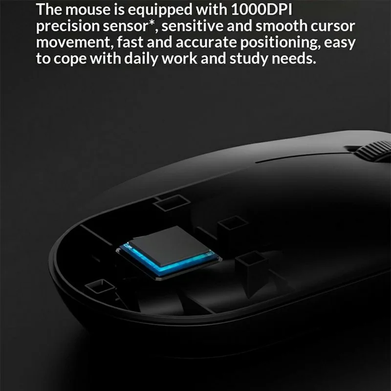 XIAOMI WXJS03YM 104-Key Wireless Keyboard and 1000DPI Mouse Combo Set for Home Office - Black