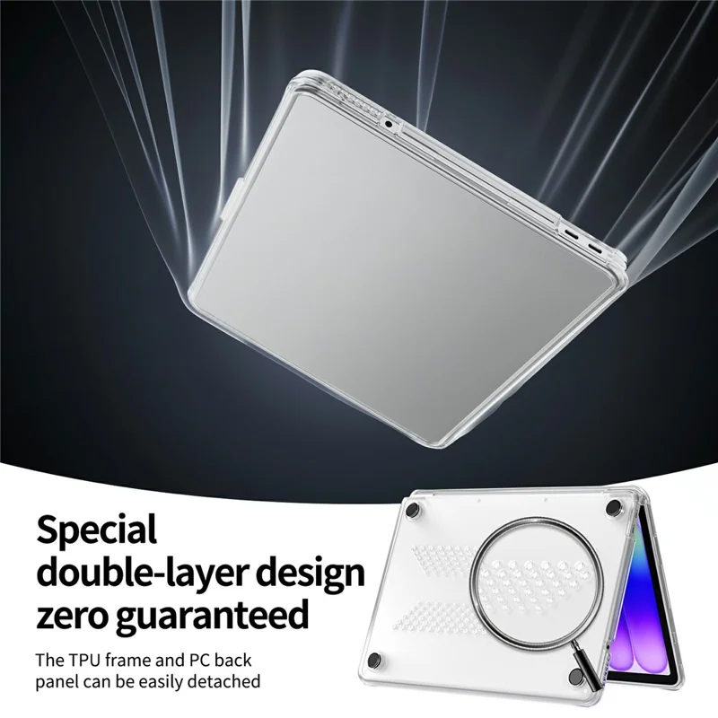For MacBook Neo 13 inch (2026) Drop Proof Protective Case Matte PC + TPU Laptop Cover - Transparent