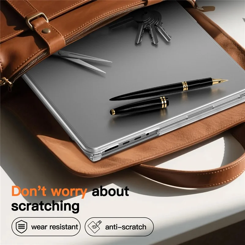 Protective Case for MacBook Pro 14 inch (2026) / (2025) / (2024) / (2023) / (2022) / (2021) Drop Proof Matte PC + TPU Laptop Cover - Transparent