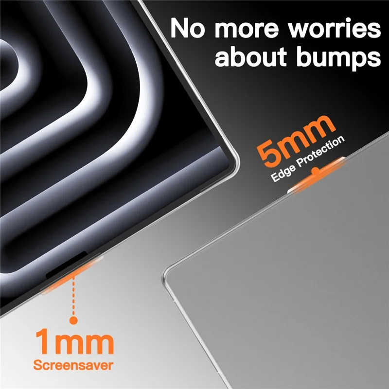 Protective Case for MacBook Pro 14 inch (2026) / (2025) / (2024) / (2023) / (2022) / (2021) Drop Proof Matte PC + TPU Laptop Cover - Transparent