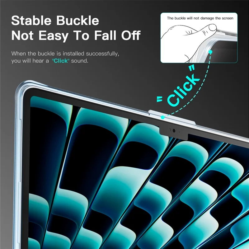 Protective Case for MacBook Air 13 inch (2026) / (2025) / (2024) / (2022) Drop Proof Matte PC + TPU Laptop Cover - Transparent