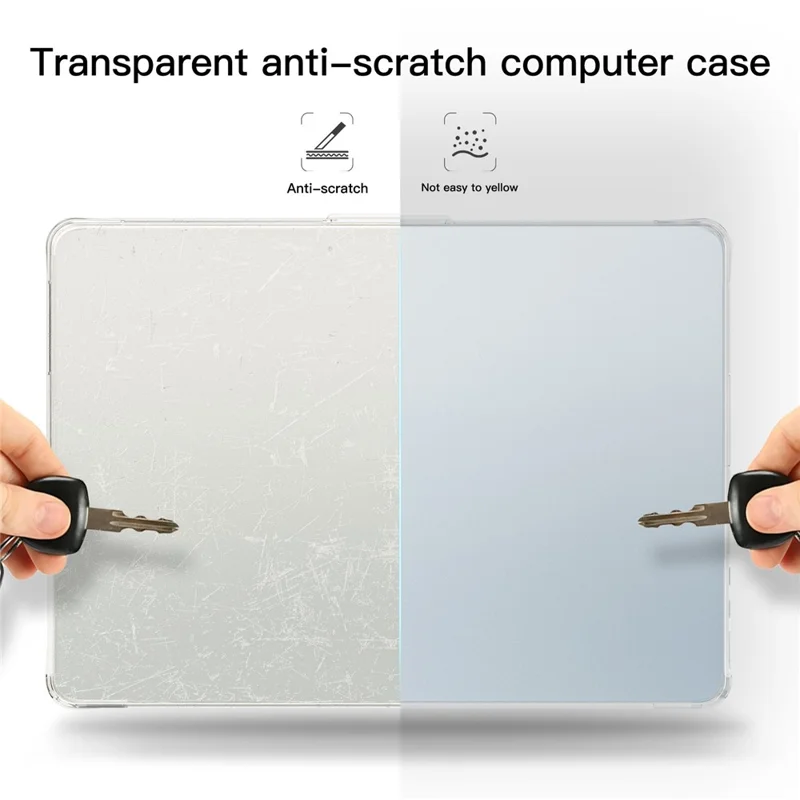 Protective Case for MacBook Air 13 inch (2026) / (2025) / (2024) / (2022) Drop Proof Matte PC + TPU Laptop Cover - Transparent