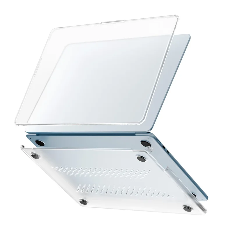 Protective Case for MacBook Air 13 inch (2026) / (2025) / (2024) / (2022) Drop Proof Matte PC + TPU Laptop Cover - Transparent