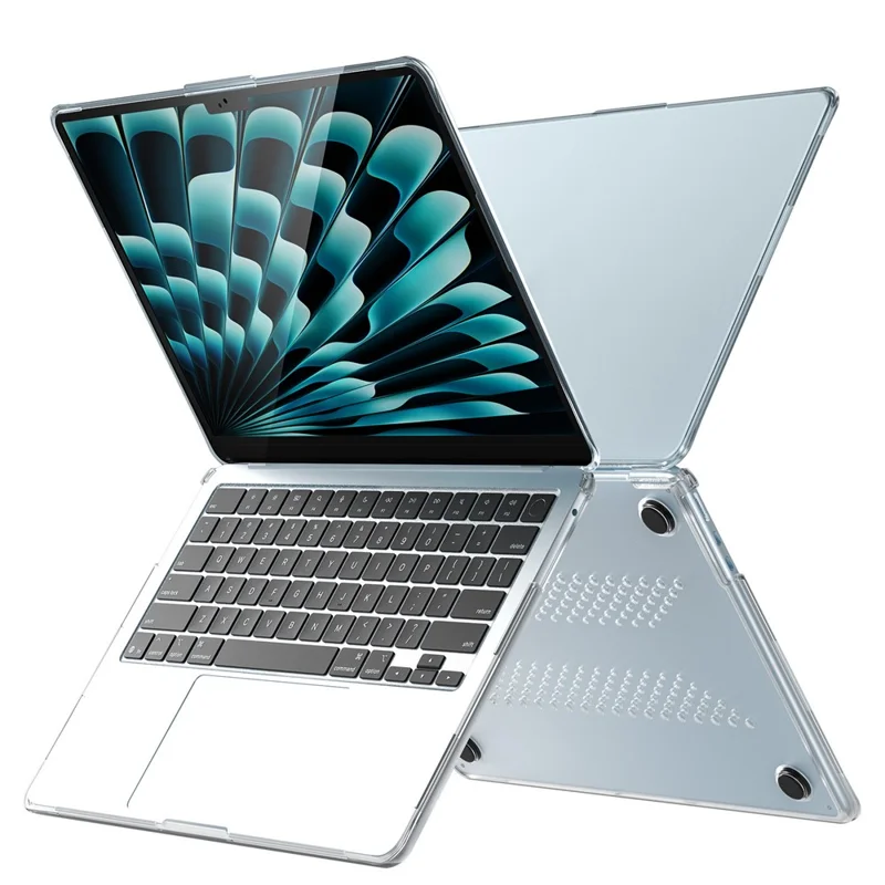 Protective Case for MacBook Air 13 inch (2026) / (2025) / (2024) / (2022) Drop Proof Matte PC + TPU Laptop Cover - Transparent