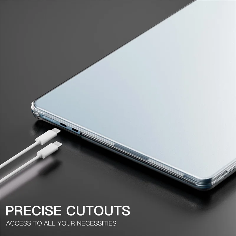 Protective Case for MacBook Air 13 inch (2026) / (2025) / (2024) / (2022) Drop Proof Matte PC + TPU Laptop Cover - Transparent