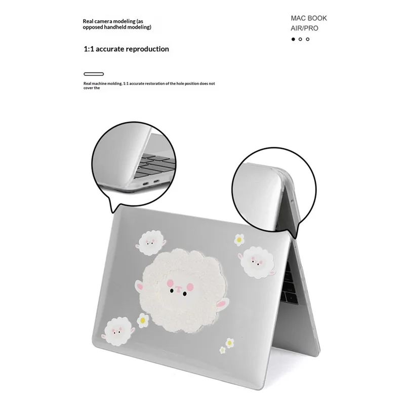 Custodia DIY per Laptop per MacBook Air 13 pollici (2026) / (2025) / (2024) / (2022) Cover Protettiva Rigida in PC - Pecora