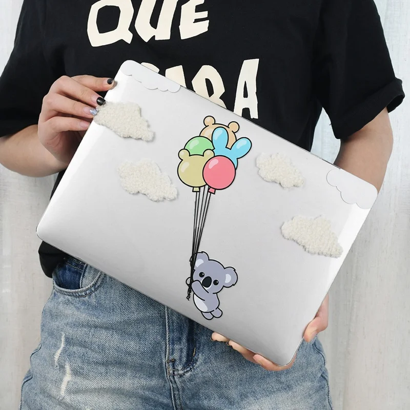 DIY Laptop Case for MacBook Air 13 inch (2026) / (2025) / (2024) / (2022) Hard PC Protective Cover - Cloud Koala