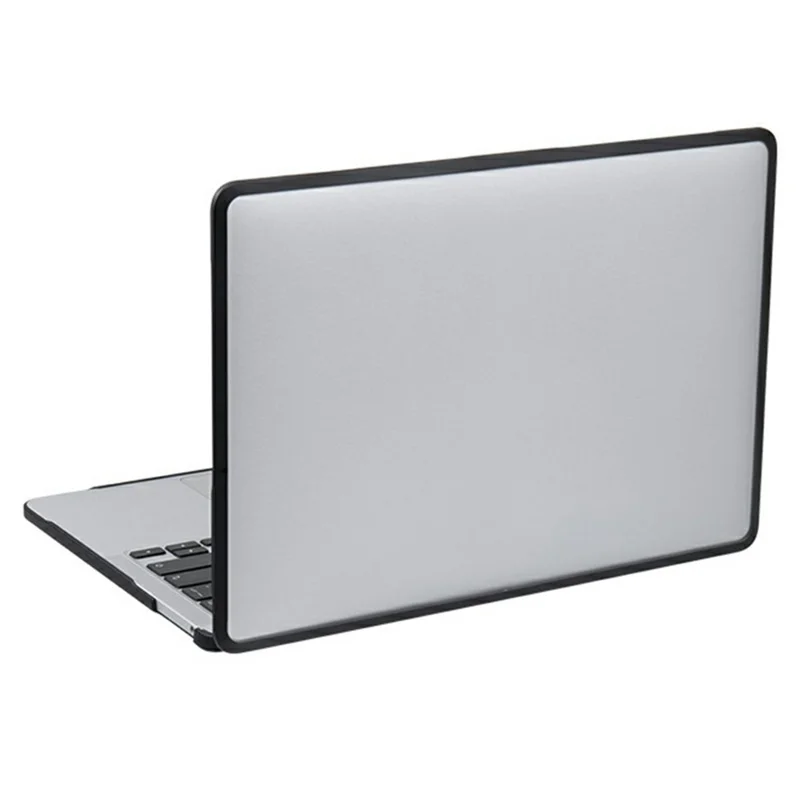 Laptop Protective Case For MacBook Pro 14 inch (2026) / (2025) / (2024) / (2023) / (2022) / (2021) TPU+PC Frosted Matte Hard Shell Cover - TPU Black Edges + Transparent PC - 1