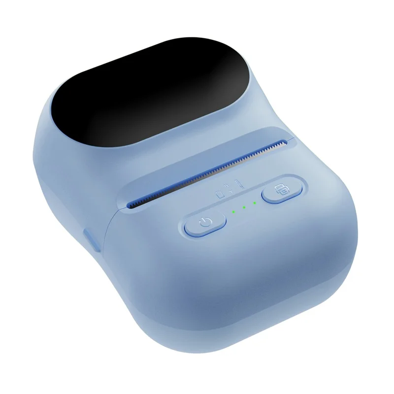 Imprimante à étiquettes thermique portable P5 203DPI Bluetooth sans fil batterie 1300mAh imprimante portable pour domicile et bureau - Bleu