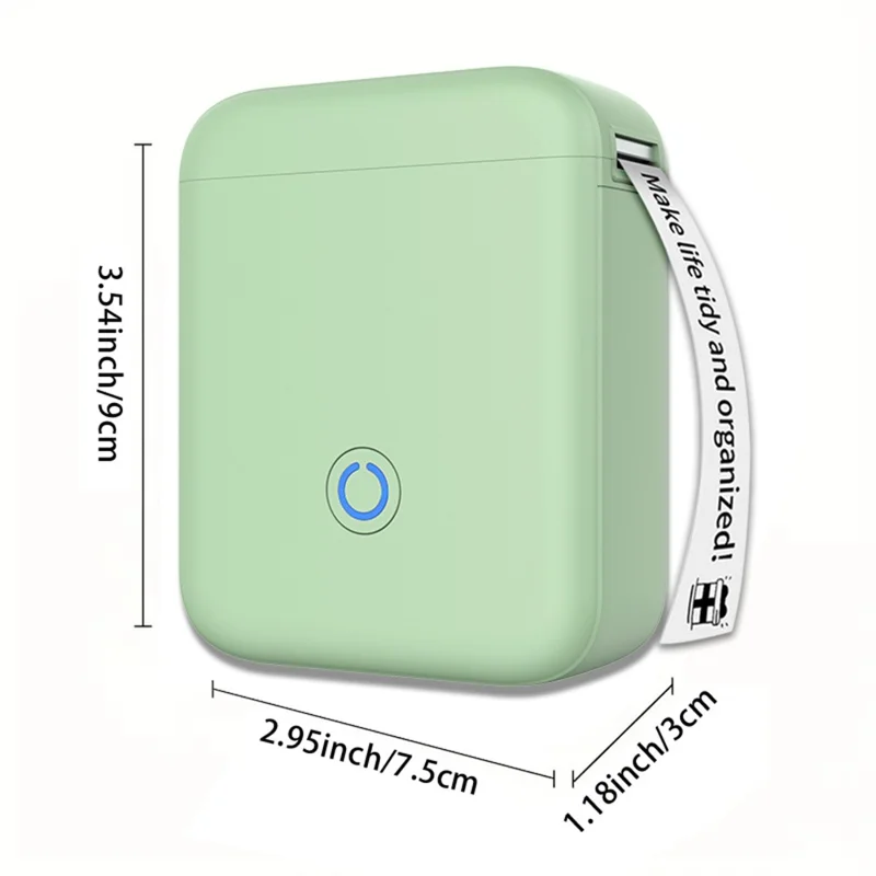 Imprimante d'étiquettes thermique portable mini P11 203DPI Bluetooth compatible, créateur d'autocollants, imprimante portable pour domicile et bureau - Beige