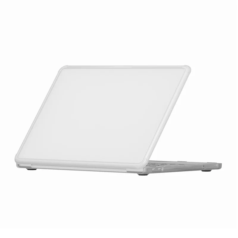 For MacBook Neo 13 inch (2026) Case Ultra Thin PC TPU Hard Shell Cover with Reinforced Corners - White