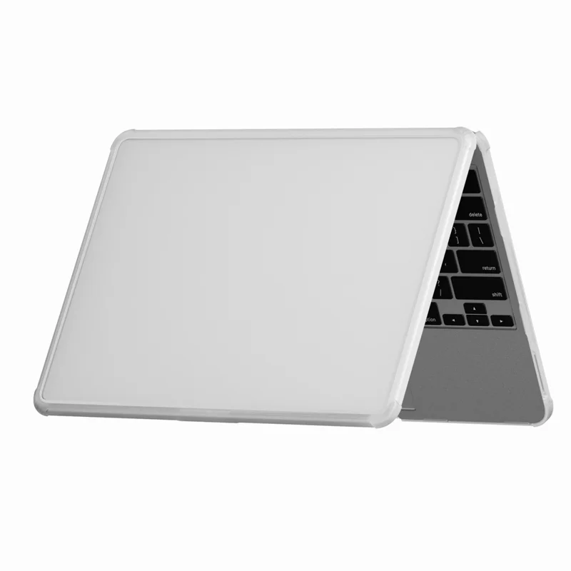 For MacBook Neo 13 inch (2026) Case Ultra Thin PC TPU Hard Shell Cover with Reinforced Corners - White