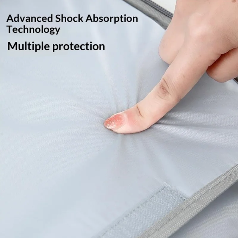 Datorväska för 13,3 tum anteckningsdator, 180 grader helt öppningsbar handtag, businessstil, datorväska med framvinkel ficka - Grå