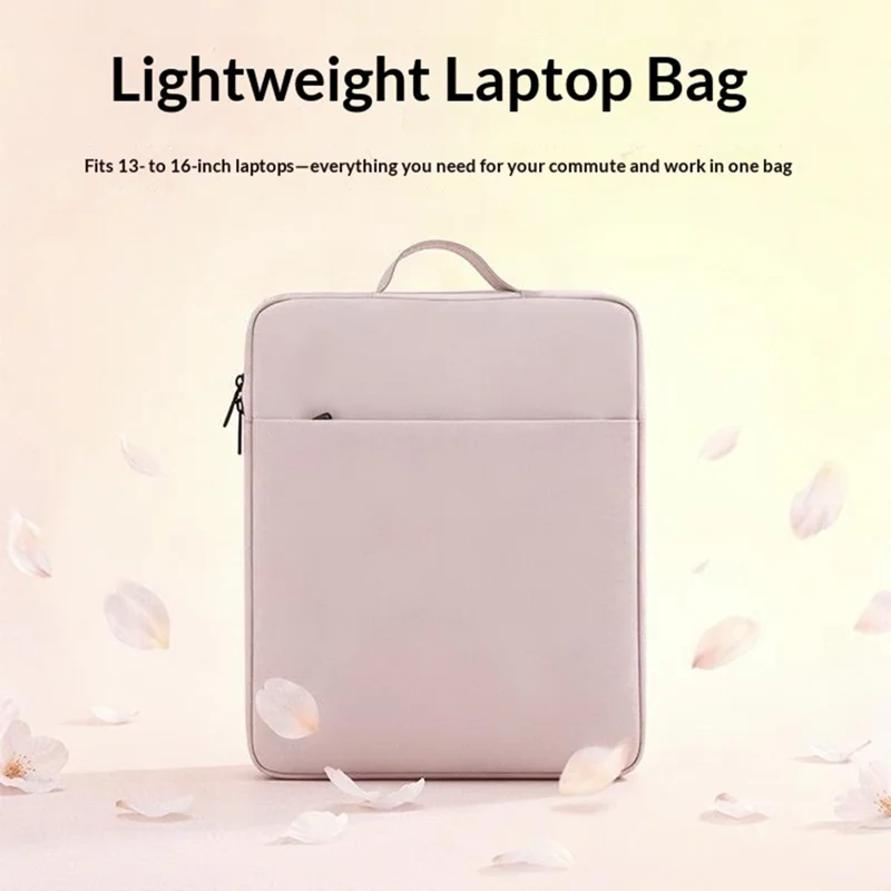 Laptop Sleeve Case for 15-15.6 inch Notebook Computer Lightweight Portable Carrying Bag with Handle - Pink