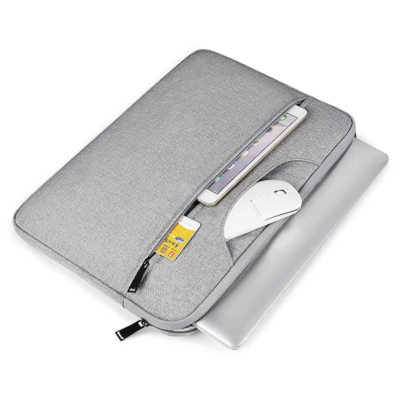 Portable Laptop Bag 11.6-12.5 inch Oxford Fabric Waterproof Computer Case Protective Sleeve - Grey