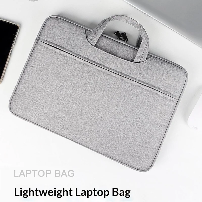 Portable Laptop Bag 11.6-12.5 inch Oxford Fabric Waterproof Computer Case Protective Sleeve - Grey