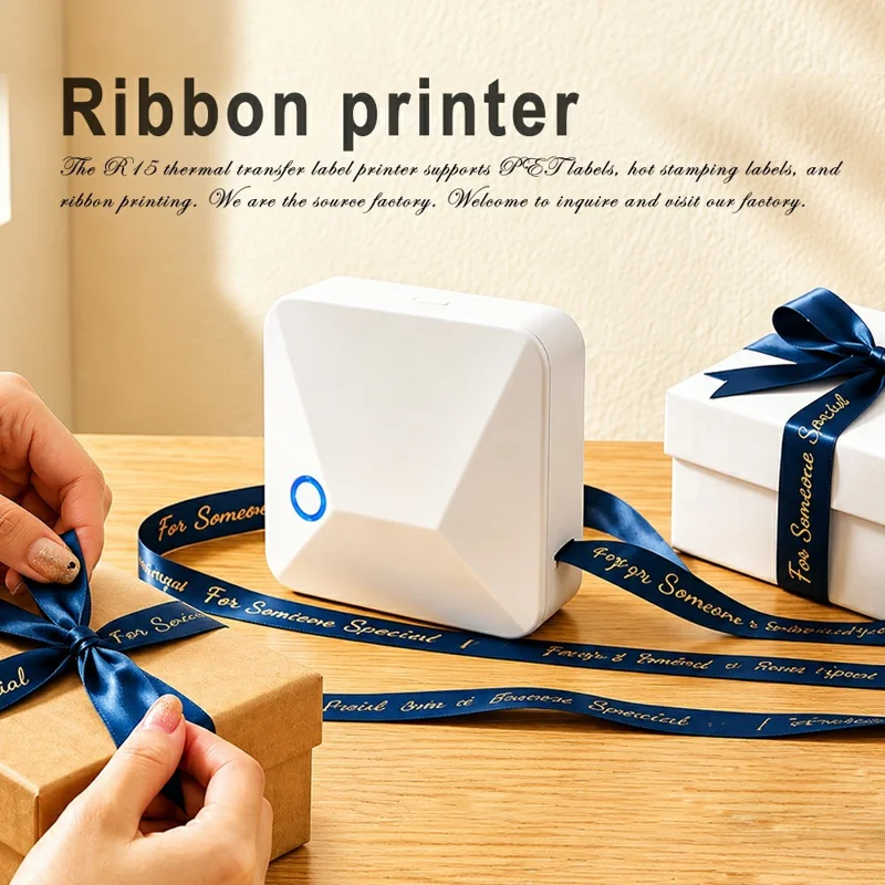MARKLIFE R15 Portable Label Printer Thermal Transfer Bluetooth-compatible Printing Machine - White