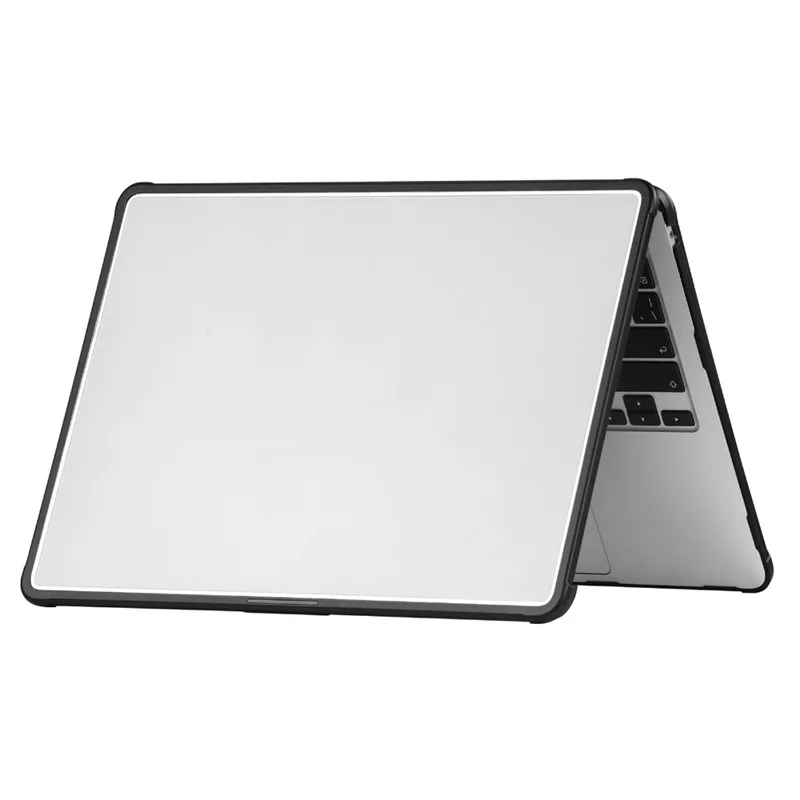 Custodia Protettiva per MacBook Air 13 pollici (2026) / (2025) / (2024) / (2022) Cover Rigida Sottile in PC TPU con Angoli Rinforzati - Nero Trasparente