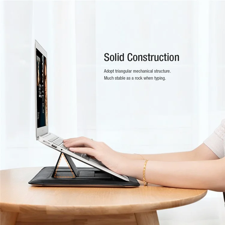 Bracket Di Raffreddamento Per Laptop Multifunzione Nillkin Bracket Per Laptop Impermeabile Per Laptop In Pelle PU Per Notebook Da 16.1 Pollici - Nero Bianco