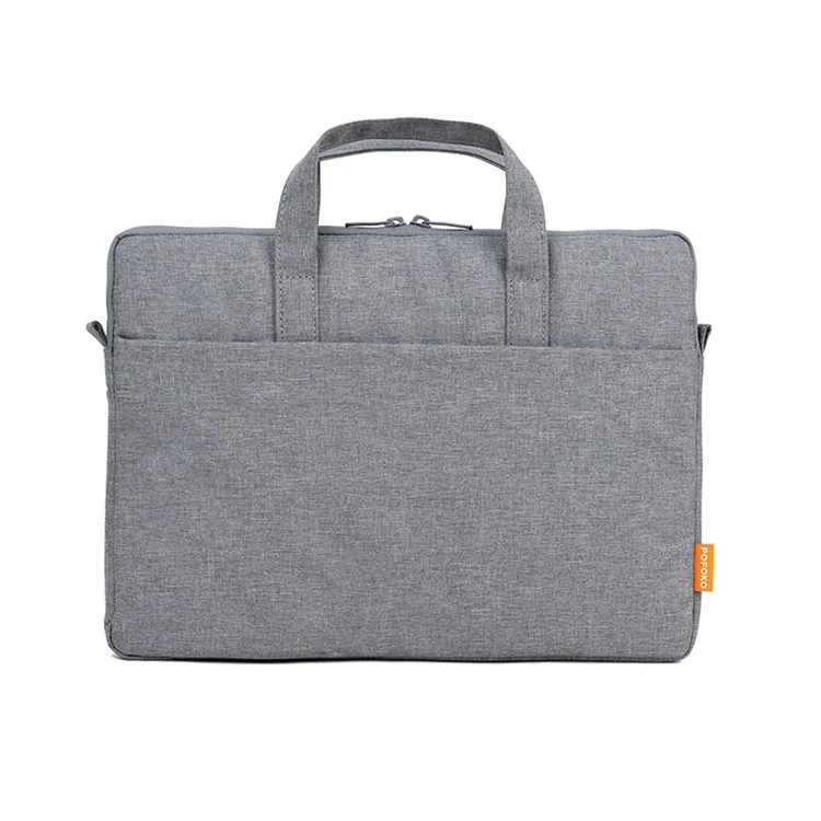 POFOKO A530 Laptop de 16 Polegadas Bola Transportadora de Notebook à Prova D'água Tote Crossbody Bag Com Pequenos Acessórios - Cinza