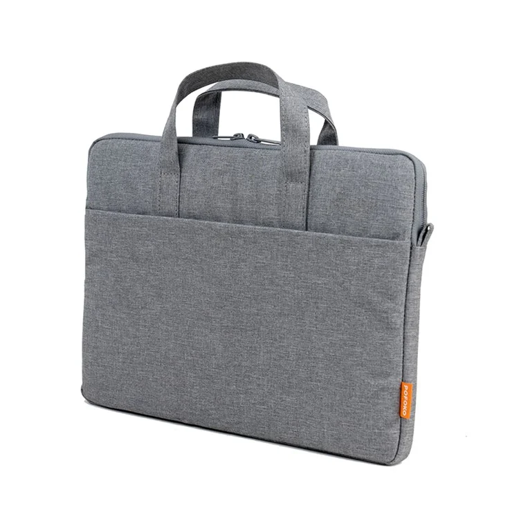 POFOKO A530 Laptop de 16 Polegadas Bola Transportadora de Notebook à Prova D'água Tote Crossbody Bag Com Pequenos Acessórios - Cinza
