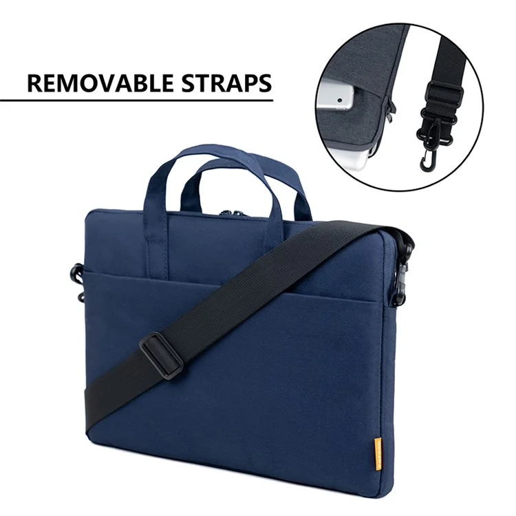 POFOKO A530 Laptop de 16 Polegadas Bola Transportadora de Notebook à Prova D'água Tote Crossbody Bag Com Pequenos Acessórios - Cinza